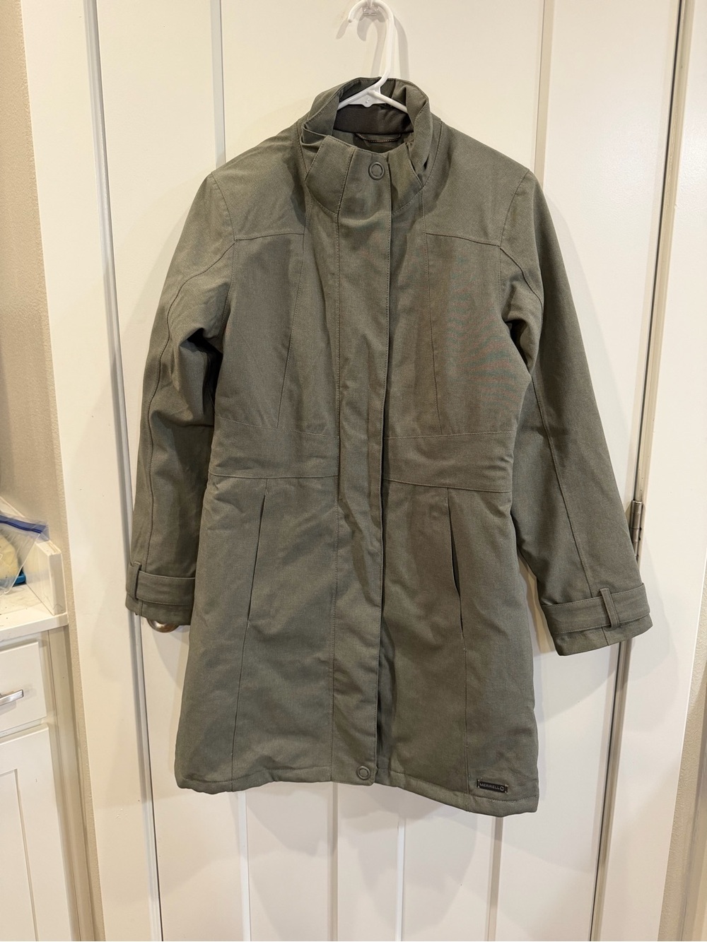 Merrell Olive Green Women's Trench Coat